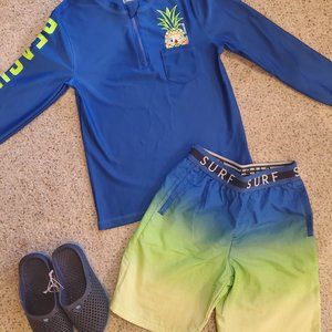 Like New Boys Swim Suit & Matching Shoes Brand New